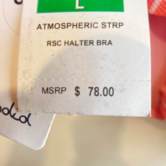 NWT Splendid Halter Bikini Top, Size Large - Picture 8 of 13